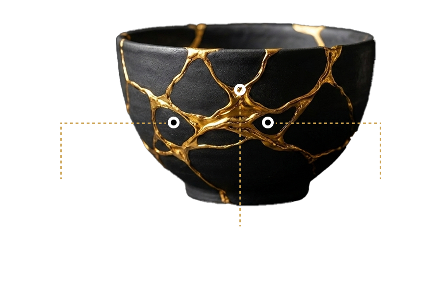 Kintsugi bowl — the masterpiece