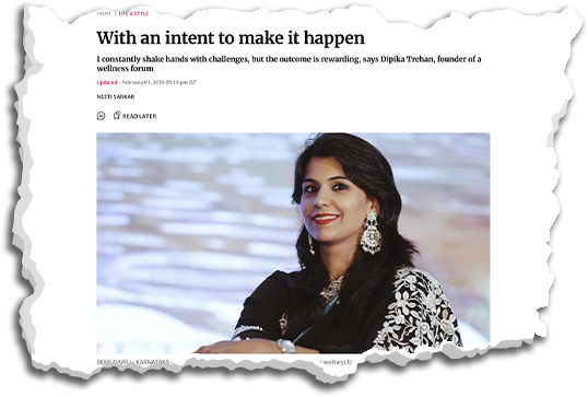 The Hindu feature — With an intent to make it happen