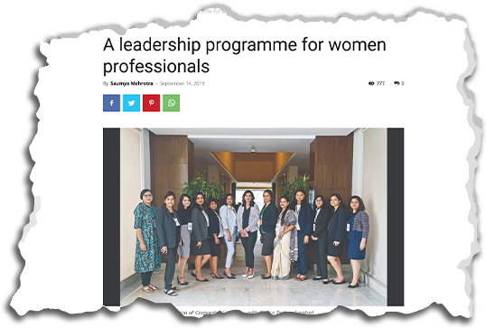 The Sunday Guardian — A leadership programme for women professionals